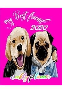 weekly planner my best friend 2020