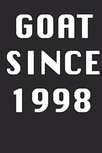GOAT SINCE 1998 Notebook Birthday Gift