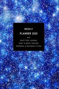 Weekly Planner 2020 with Gratitude Journal, Habit & Mood Tracker, Personal & Business TO-DOs