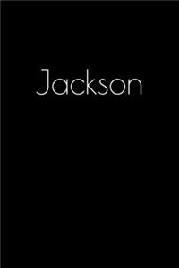 Jackson: Notebook / Journal / Diary - 6 x 9 inches (15,24 x 22,86 cm), 150 pages. Personalized for Jackson.