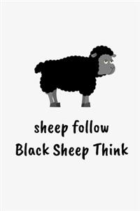Sheep Follow Black Sheep Think