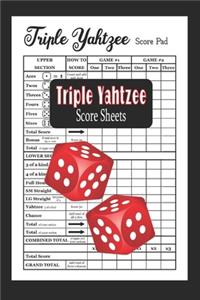 Triple Yahtzee Score Sheets