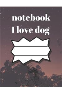 i love dog notebook