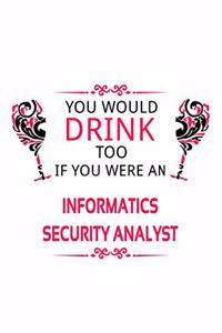 You Would Drink Too If You Were An Informatics Security Analyst