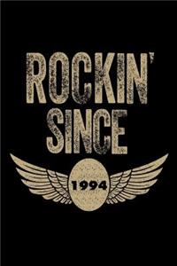 Rockin' Since 1994: Funny Eagle Wings Birthday Gift Notebook for Men