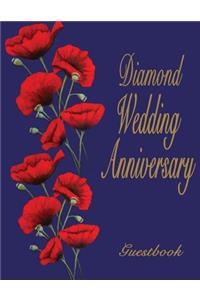 Diamond Wedding Anniversary Guestbook