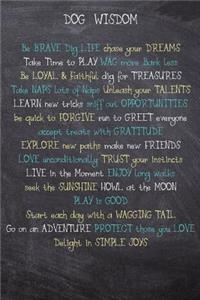 Dog Wisdom Journal and Sketchbook - Inspirational Dog Quotes
