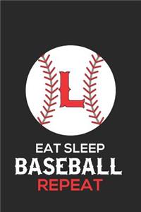 Eat Sleep Baseball Repeat L