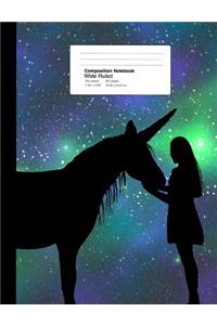 Composition Notebook Wide Ruled 7.44 X 9.69 Inches 100 Sheets / 200 Pages