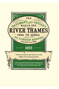 The Oarsman's and Angler's Map of the River Thames 1893