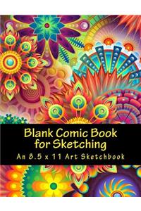 Blank Comic Book for Sketching