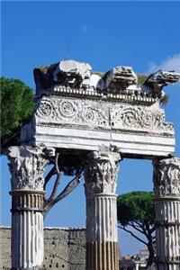 Ancient Roman Ruins The Forum of Caesar and the Temple of Venus Genetrix, Italy
