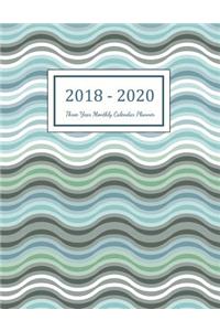 2018 - 2020 Three Year Monthly Calendar Planner