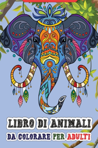 Libro di animali da colorare per adulti