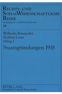 Staatsgruendungen 1918