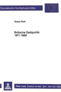 Britische Geldpolitik 1971 - 1986