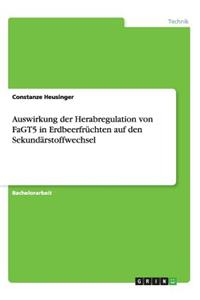 Auswirkung der Herabregulation von FaGT5 in Erdbeerfrüchten auf den Sekundärstoffwechsel