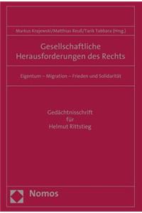 Gesellschaftliche Herausforderungen Des Rechts