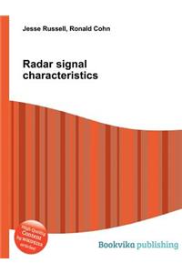 Radar Signal Characteristics