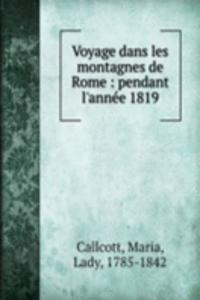 Voyage dans les montagnes de Rome