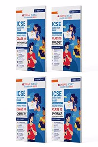 Oswaal ICSE Question Banks Class 10 Physics, Chemistry, Maths and Biology (Set of 4 Books) (For 2024 Board Exams)