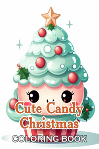 Cute Candy Christmas Coloring Book