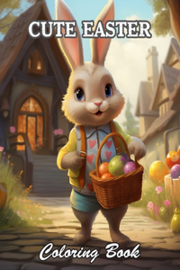 Cute Easter Coloring Book for Kids