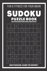 Sudoku Book For Certified Registered Nurse Anesthetist Hard to expert