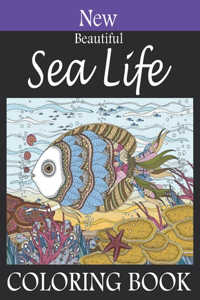New Beautiful Sea Life Coloring Book