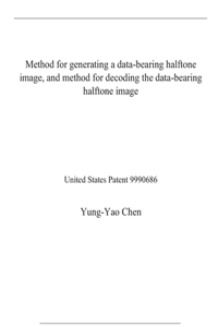 Method for generating a data-bearing halftone image, and method for decoding the data-bearing halftone image