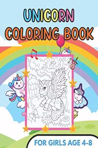 Unicorn Coloring book: For girls age 4-8 - Gift For Kids