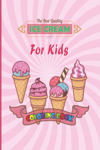 Ice cream coloring book for kids