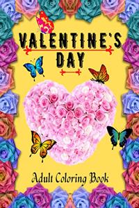 Valentine's Day Adult Coloring Book