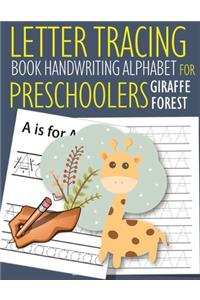 Letter Tracing Book Handwriting Alphabet for Preschoolers Giraffe and Forest