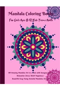 Mandala Coloring Books for Girls ages 8-12