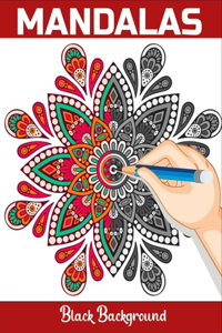Mandalas Black background