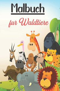 Malbuch für Waldtiere
