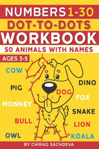 Numbers 1-30 Dot-to-Dots Workbook