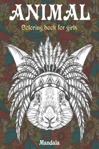 Mandala Coloring Book for Girls - Animal