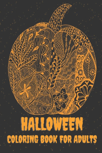 Halloween coloring book for adults