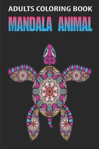 Adults Coloring Book Mandala Animal