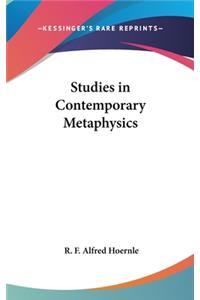 Studies in Contemporary Metaphysics