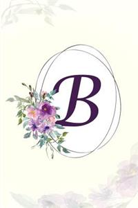 B - Monogrammed Gratitude Journal