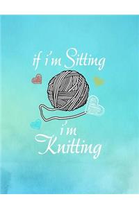 If I'm Sitting I'm Knitting