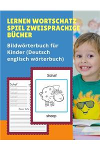 Lernen Wortschatz Spiel Zweisprachige Bücher Bildwörterbuch für Kinder (Deutsch englisch wörterbuch)