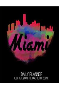 Miami Daily Planner July 1st, 2019 to June 30th, 2020