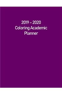 Coloring Academic Planner 2019 - 2020