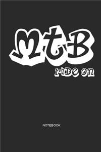 MtB ride on Notizbuch