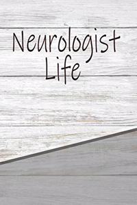 Neurologist Life: Personalized Rustic Isometric Dot Notebook 120 Pages 6x9