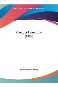 Canto A Lamartine (1898)